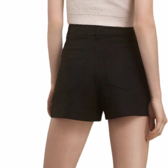 Aritzia Talula Hazel hi rise shorts high rise charcoal grey front & back pockets - Picture 10 of 11